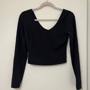 Lululemon Align Long Sleeve Shirt, Size 8, Black